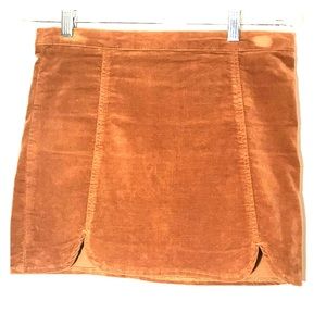 Rust suede Brandy Melville Skirt